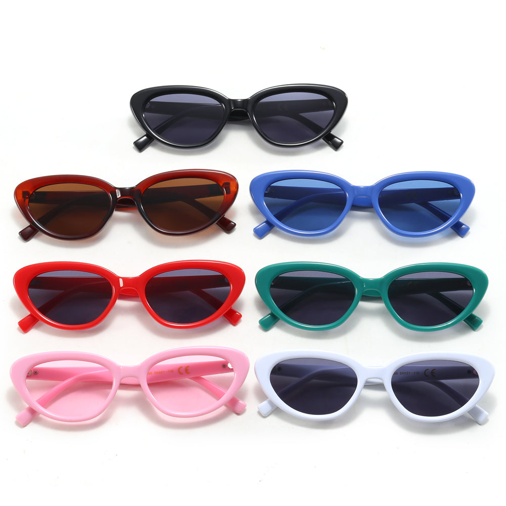 Retro Oval Cat Eye Women Sunglasses