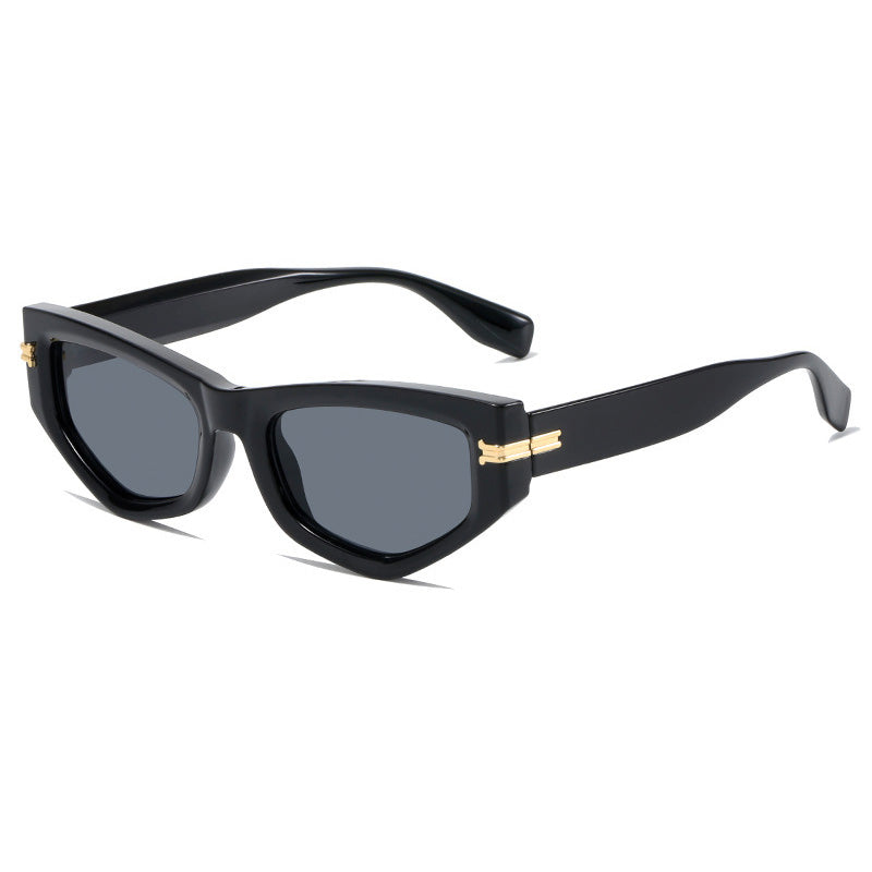 Cat Eye Women Small Polygon Irregular Sunglasses