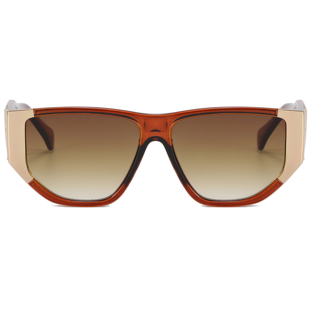 Oversized Luxury Flat Top Sunglasses