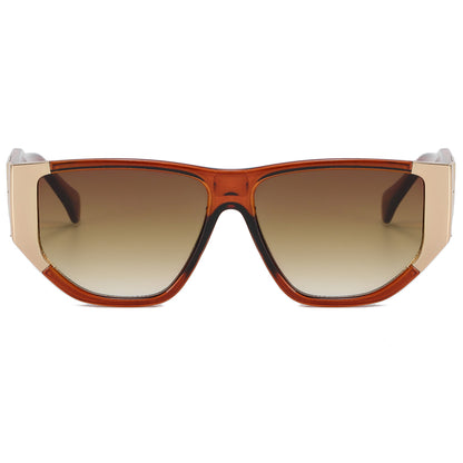 Oversized Luxury Flat Top Sunglasses