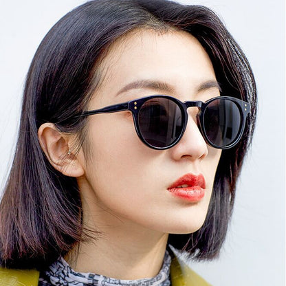 Retro uv400 Men Women Round Sunglasses