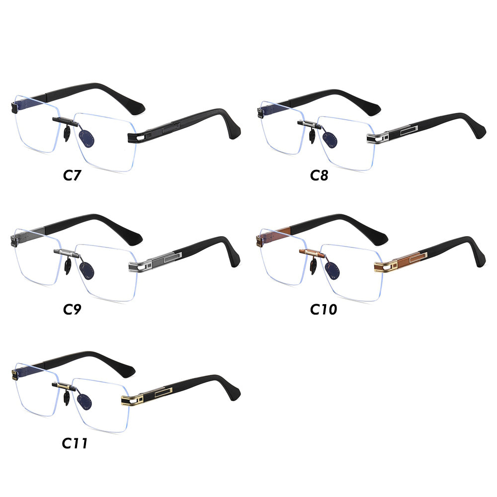 Men's Gradient Rimless Sunglasses
