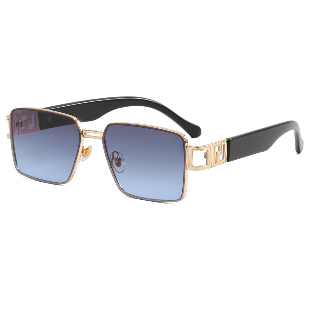 Fashion Metal Frame Gradient Shades Sunglasses