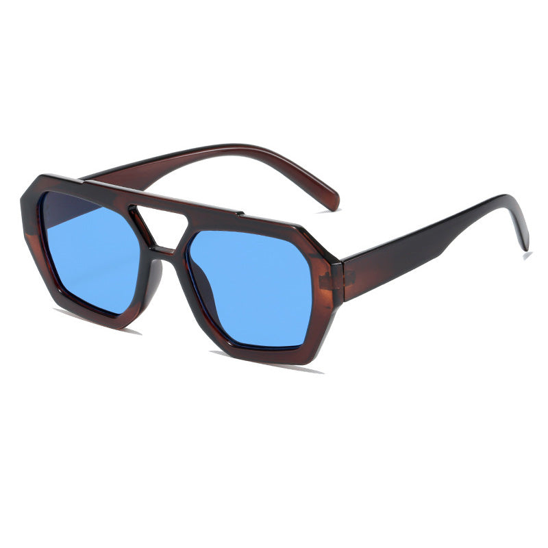Flat Top Multiple Color All-match Sunglasses