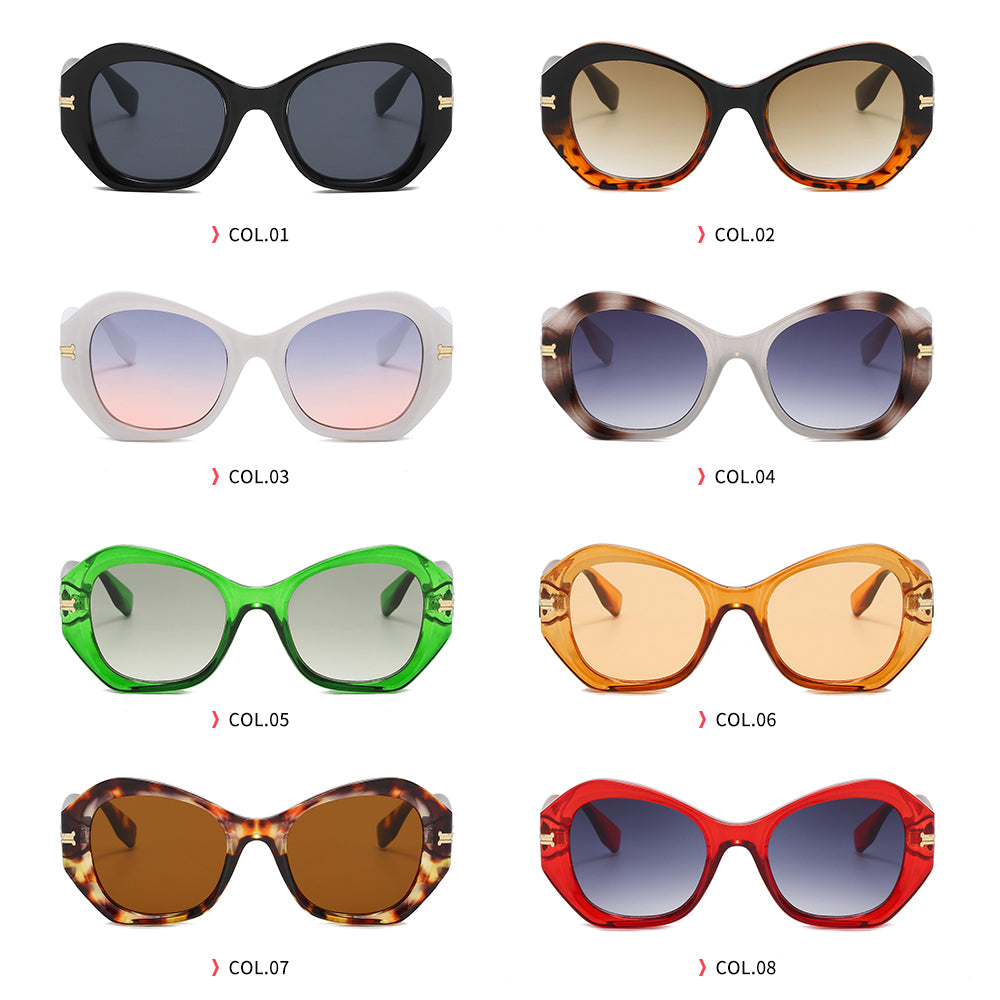 Irregular Gradient Cat Eye Shades Sunglasses