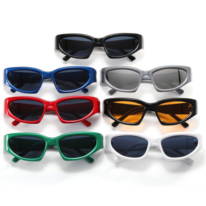 Retro Y2K Oval Outdoor Cycling Sporty Sunglasses