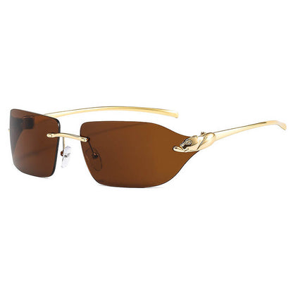 Panther Y2K Rimless Sunglasses