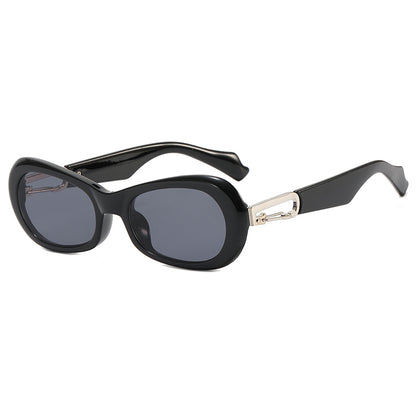 Retro Vintage Plastic Small Oval Sunglasses