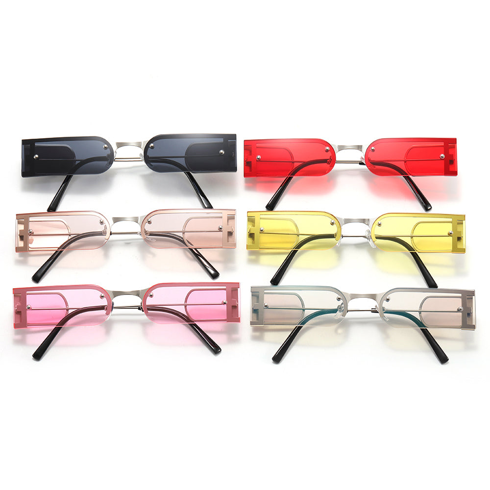 Small Rectangle Metal Frame Sunglasses