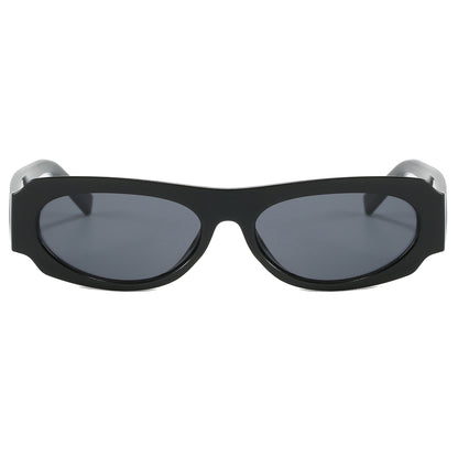 Retro Y2K Tinted Small Oval Cat Eye Sunglasses