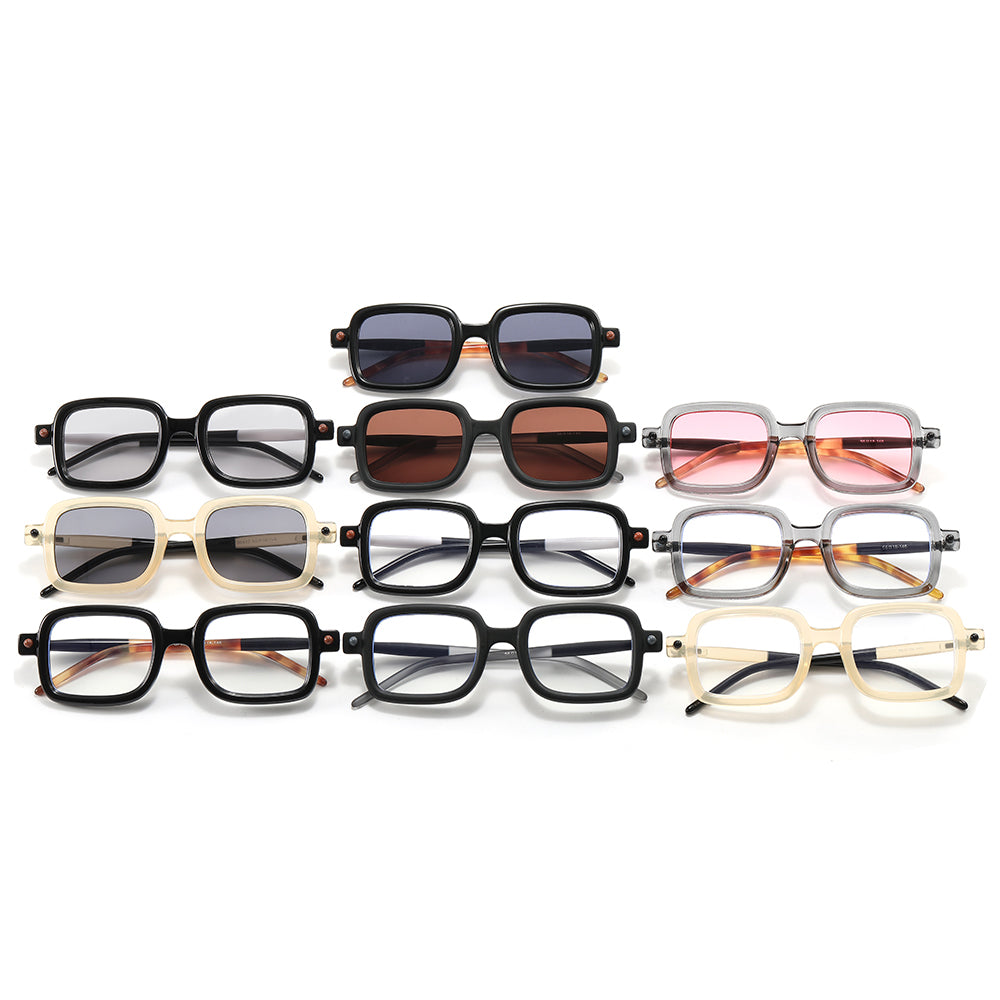 Plastic Retro Vintage Rectangle Sunglasses