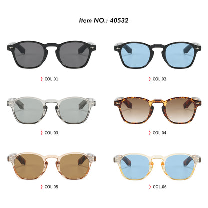 Trendy Classic Round Tinted Vacation Beach Sunglasses