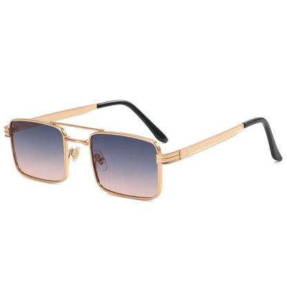 Small Rectangle Metal Frame Sunglasses