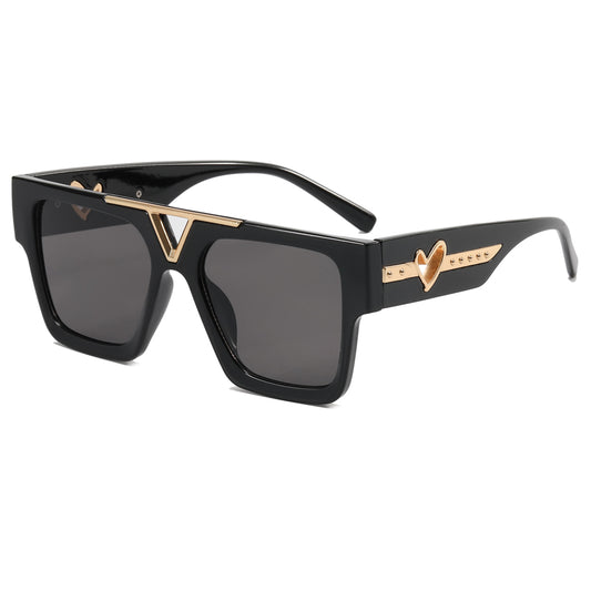 Gradient Shades Flat Metal Top Sunglasses