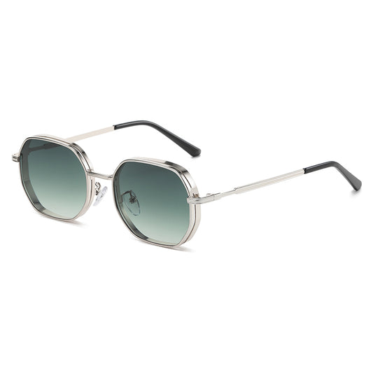 Classic Polygon Metal Sunglasses