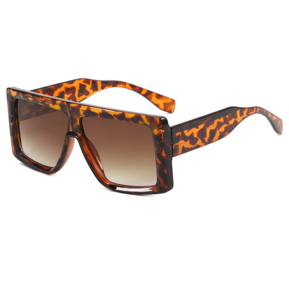 Oversized Flat Top Square Sunglasses