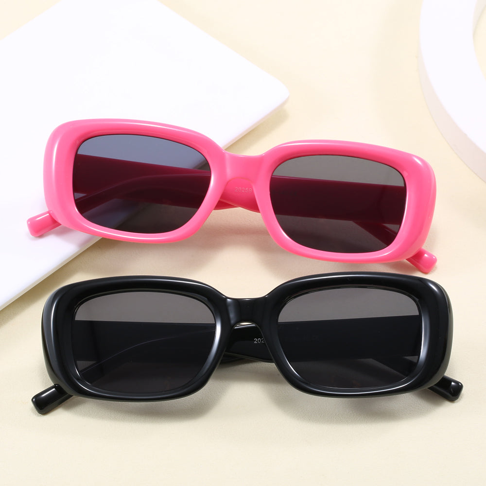 Women Classic Rectangle UV400 Shades Sunglasses