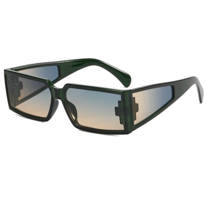 Y2K Tinted Rectangle Shades Sunglasses