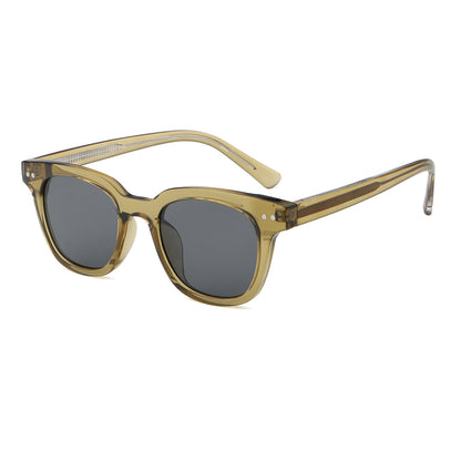 Classic Square Cat Eye Hipster Reinforced Wire-Core Temples Sunglasses