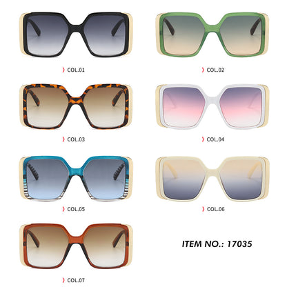 Square Gradient Shades oversized Sunglasses