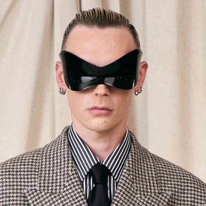 Oversized Mono Lens Y2K Shades Sunglasses