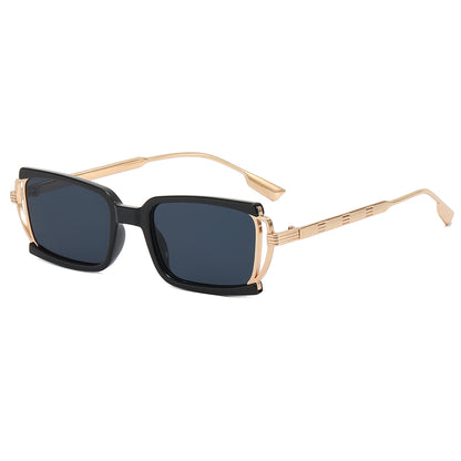 Small Rectangle Metal Frame Sunglasses