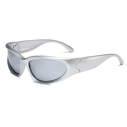 POLARIZED Wrap Around Futuristic Fashion Y2K Sunglasses for Men Women