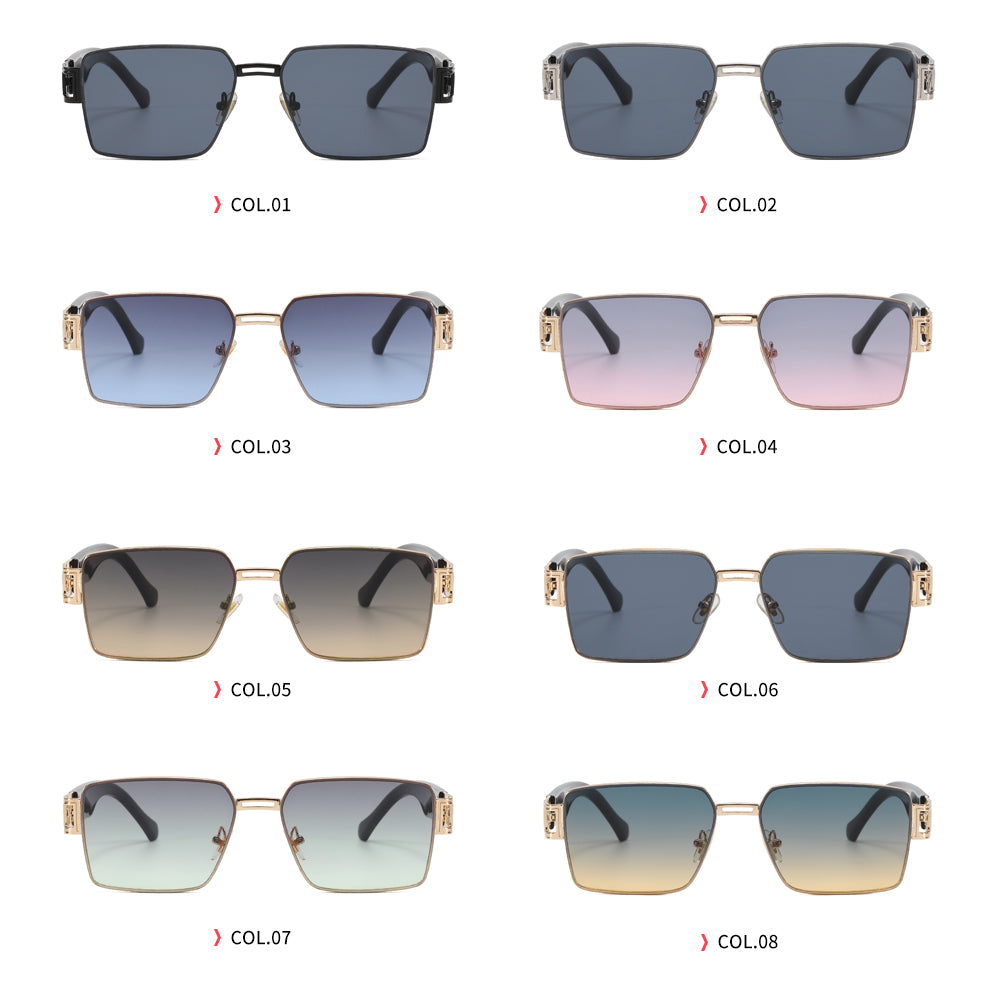 Fashion Metal Frame Gradient Shades Sunglasses