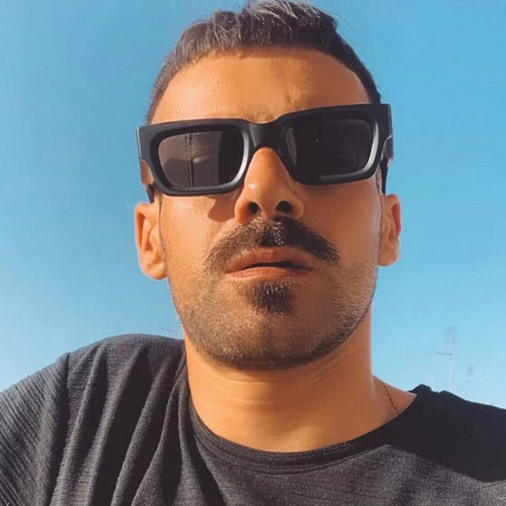 Fashion Rectangle Shades Sunglasses