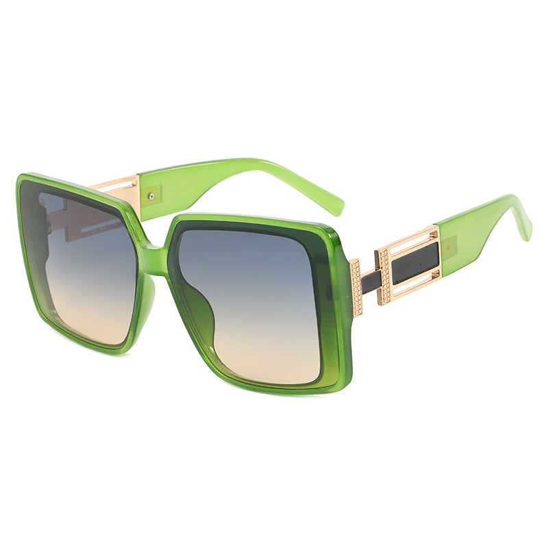 Square UV400 Oversized Shades Sunglasses