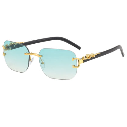 Panther Tinted Rimless Sunglasses