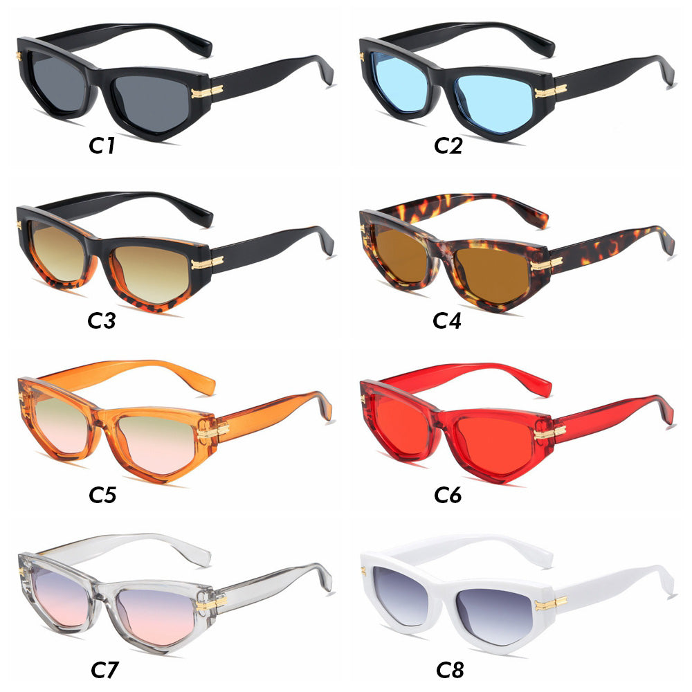 Cat Eye Women Small Polygon Irregular Sunglasses