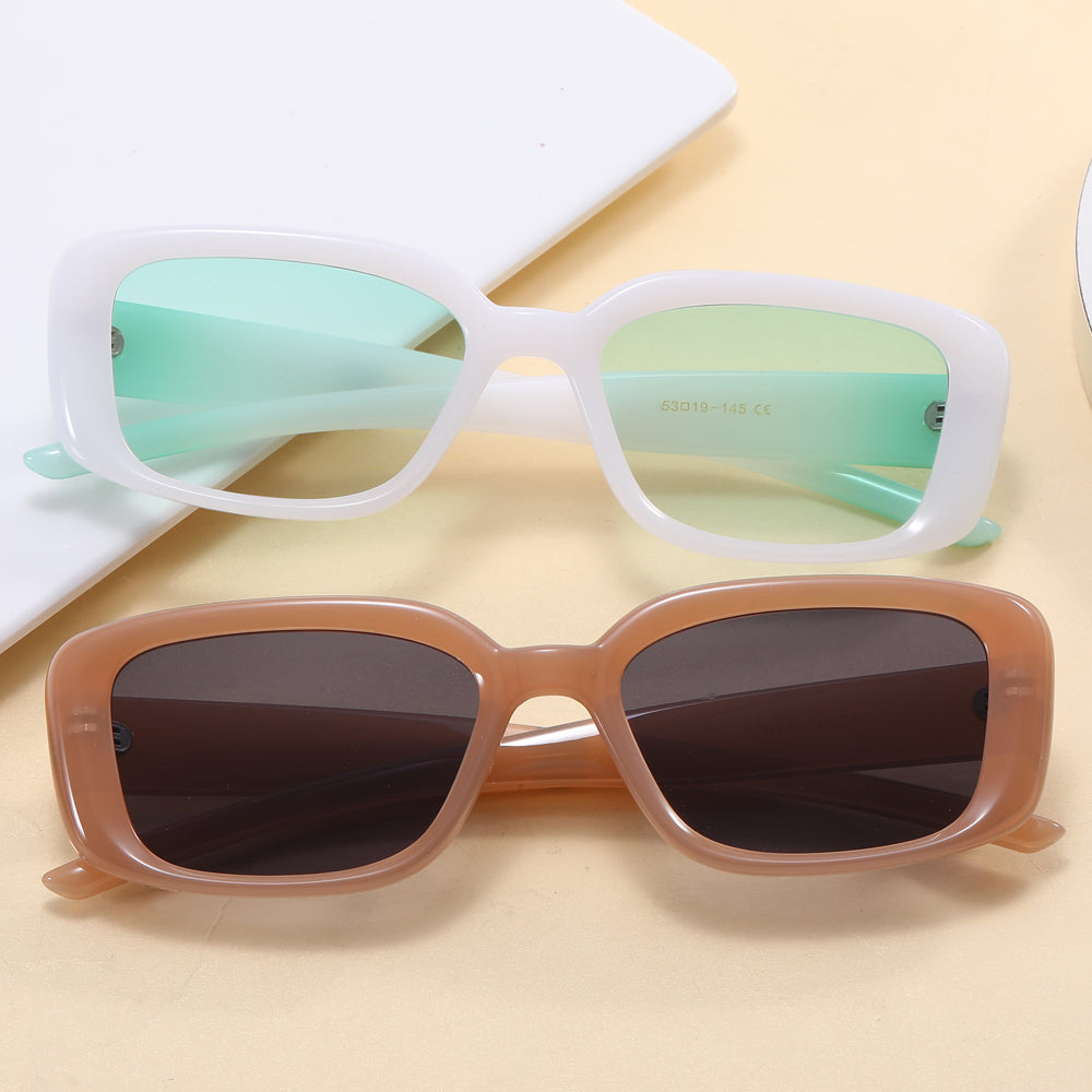 Retro Small Rectangle Outdoor Shades Sunglasses