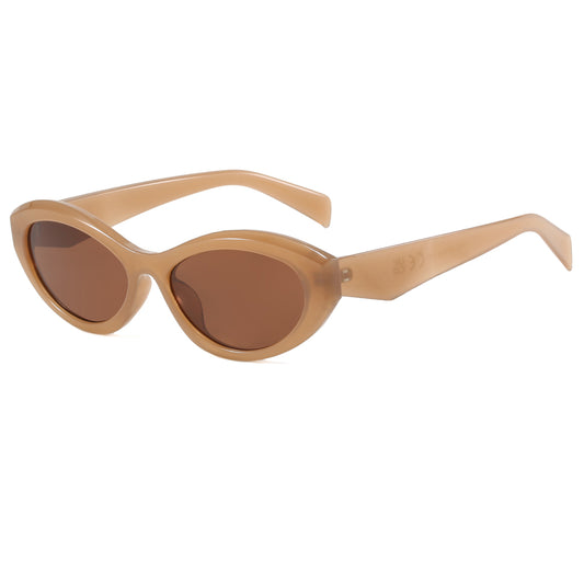 Retro Cat Eye Women Oval Outdoor Vacation Sunglasses