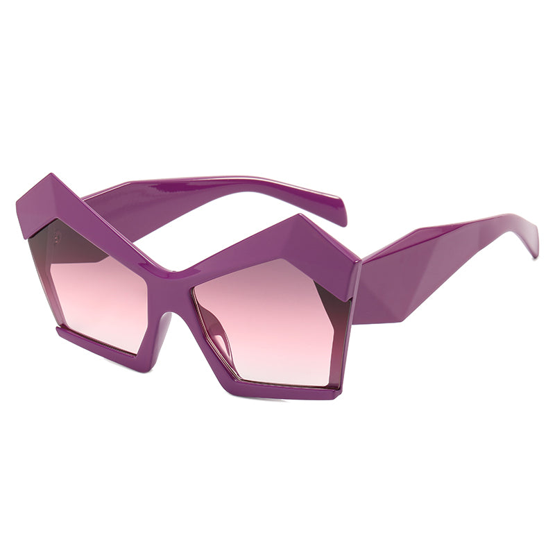 Polygon Oversized Women Shades Sunglasses