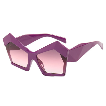 Polygon Oversized Women Shades Sunglasses