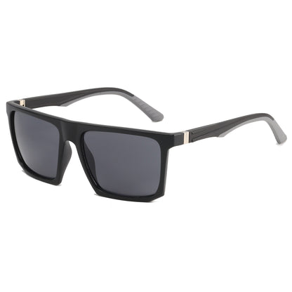 Square Oversized Flat Top Spring Hinges Sunglasses