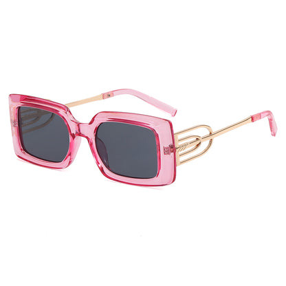 Rectangle Thick Rimmed Women Sunglasses