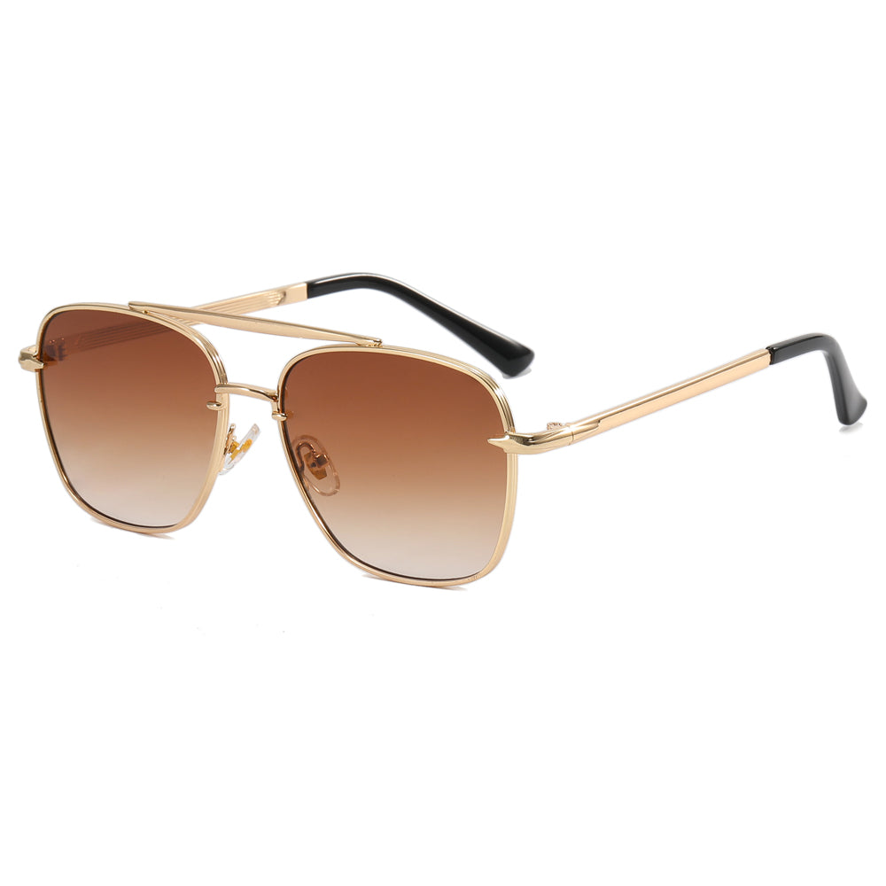 Flat Men Metal Frame Stylish Sunglasses