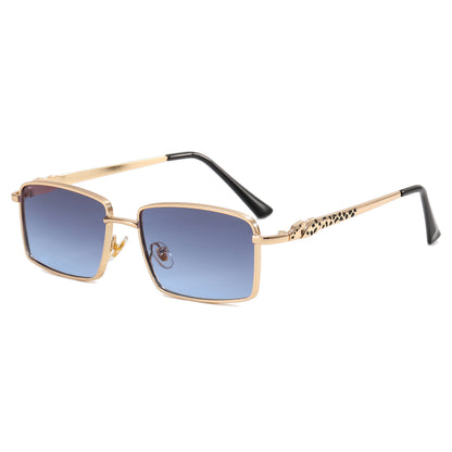 Small Rectangle Metal Frame Sunglasses