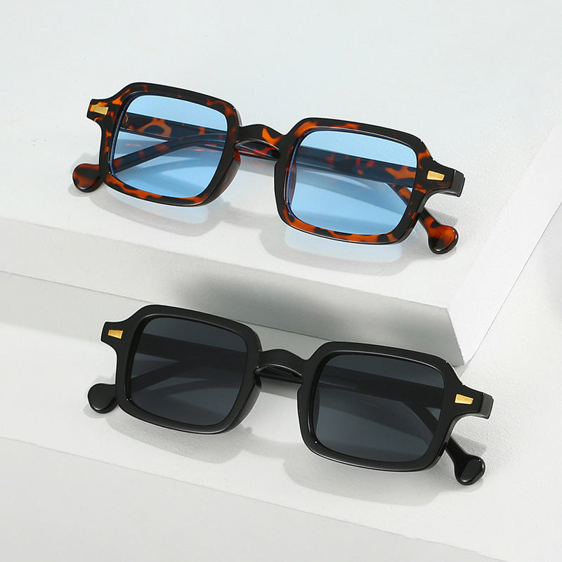 Rectangular Tinted Lens Sunglasses