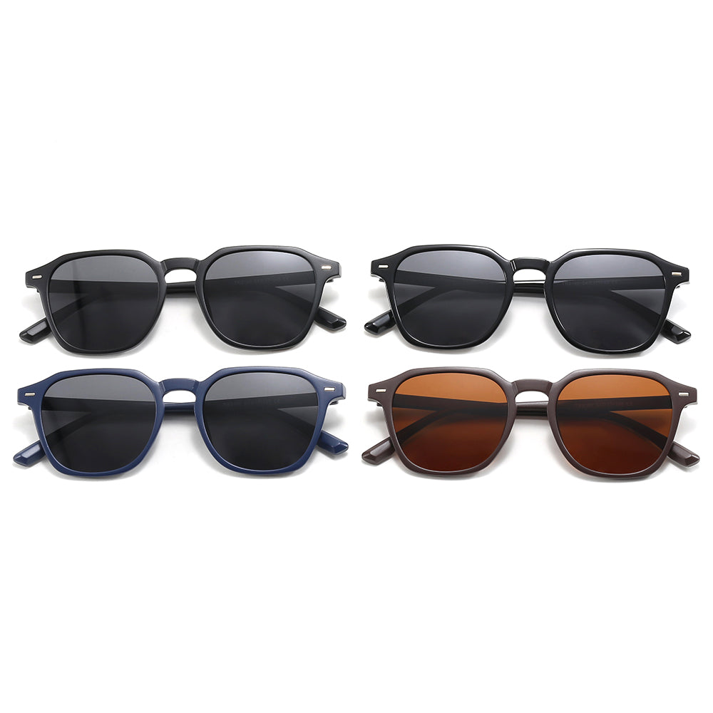 Square TR90 Frame Thin Polarized Sunglasses