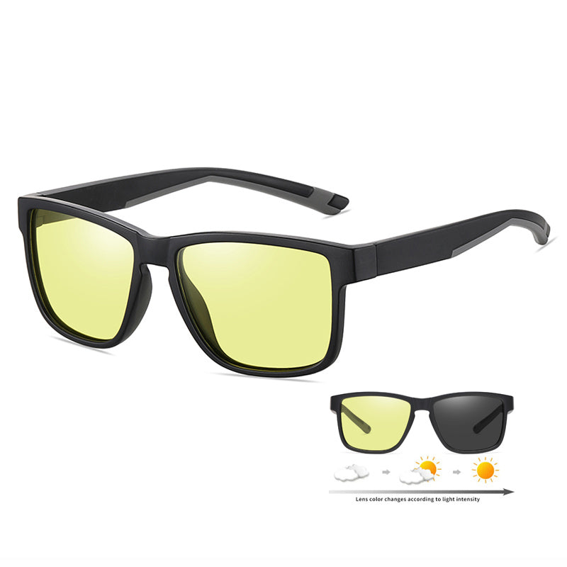 Vintage Square Chic Shield Mirrored Polarized Sporty Sunglasses