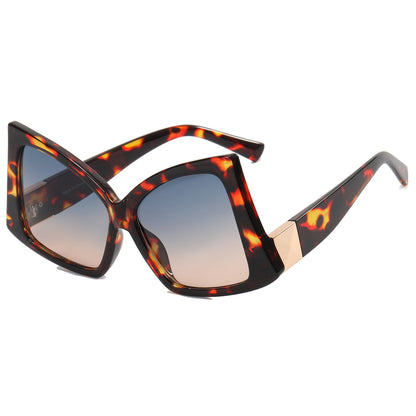 Square Butterfly Oversized Shades Sunglasses