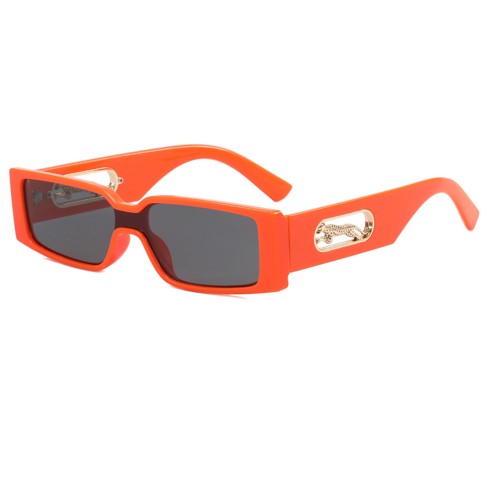 Retro Flat Top Rectangle Sunglasses