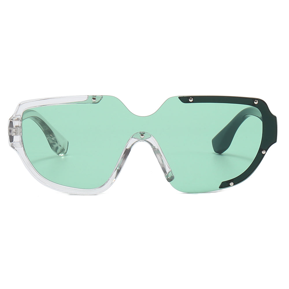 One Piece Lens Men Women UV400 Shades Sunglasses