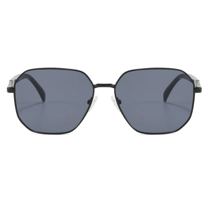 Oversize Classic Square Metal Sunglasses