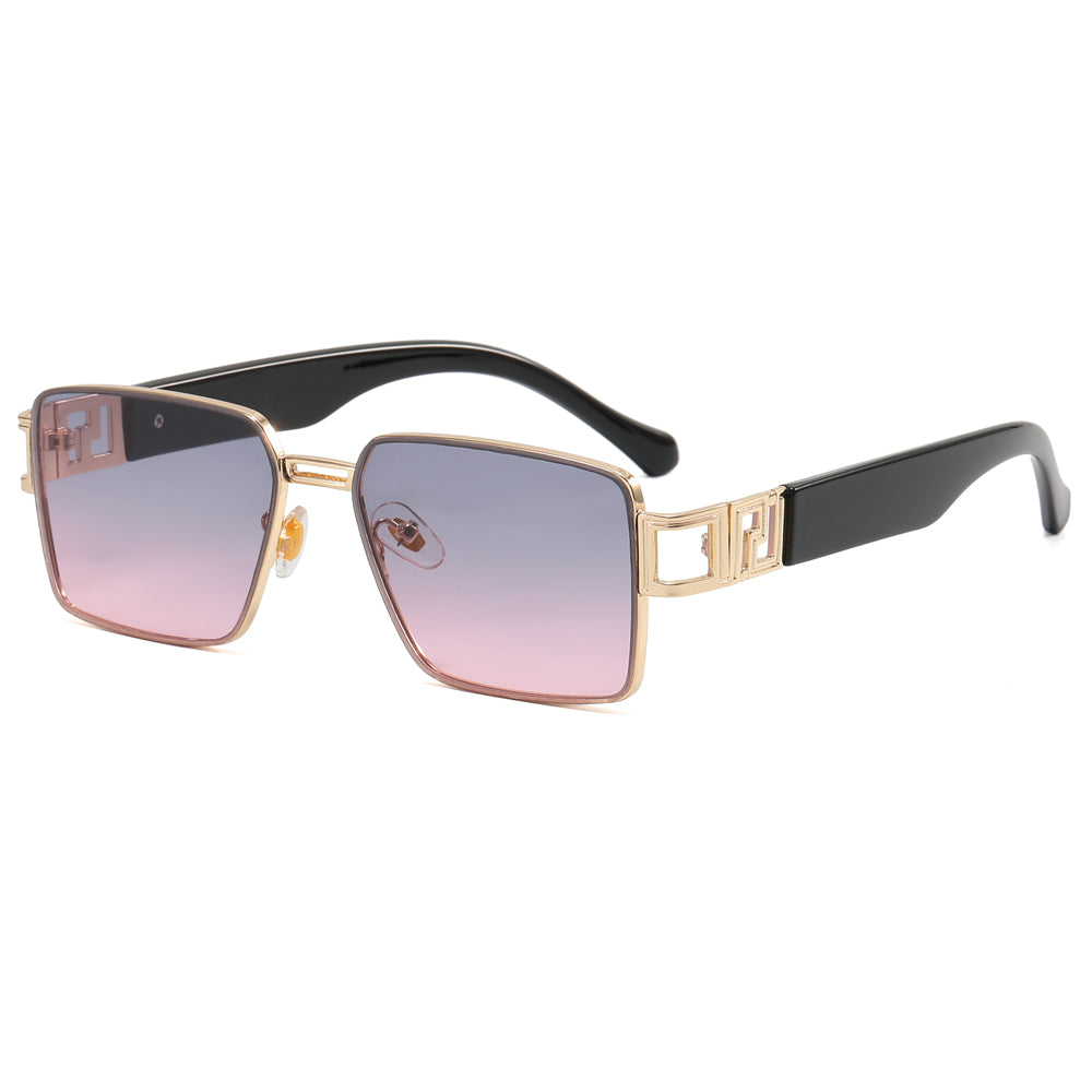 Fashion Metal Frame Gradient Shades Sunglasses