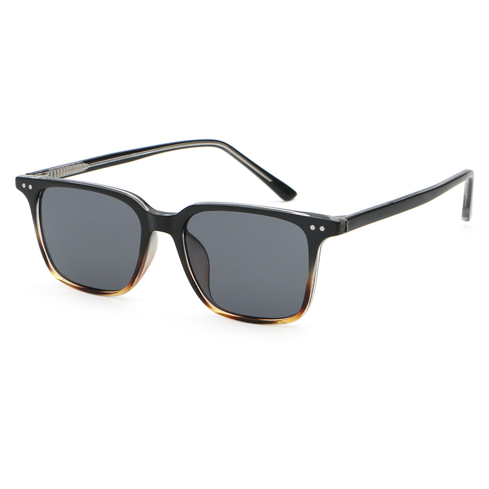 Retro Classic Square Reinforced Wire-Core Temples Sunglasses