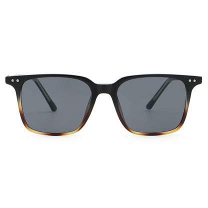 Retro Classic Square Reinforced Wire-Core Temples Sunglasses